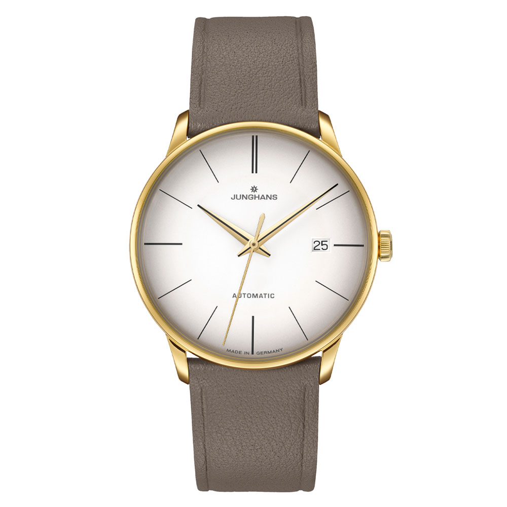 Rakuten - ユンハンス マイスター オートマティック 027 7052 02 サファイアクリスタル 腕時計 メンズ JUNGHANS Meister Automatic 自動巻 ゴールド レザーストラップ 027/7052.02