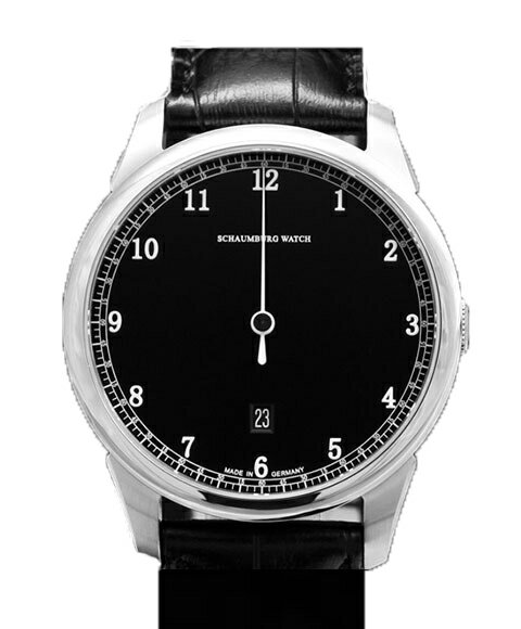 シャウボーグ グノモニック GNOMONIK-BK (ブラック) 腕時計 メンズ SCHAUMBURG 自動巻 レザーストラップ ブラック系