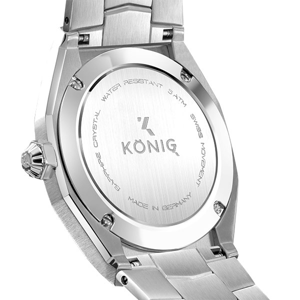アウトレット ケーニグ ベース K74B004 腕時計 メンズ KONIG K74 BASE クォーツ ケーニッヒ メタルブレス グリーン系