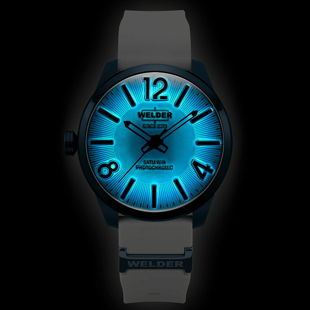 特価品 ウェルダー スパーク WWRL1003 腕時計 メンズ ホワイト WELDER SPARK 46mm ラバーストラップ