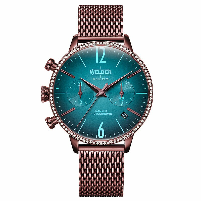  �X�[�p�[SALE���|�C���g2�{  �����i �E�F��� �[ ���[�f�B WWRC667 �r���v ���f�B�[�X WELDER MOODY SWAROVSKI 38mm �X�����t�X�L�[