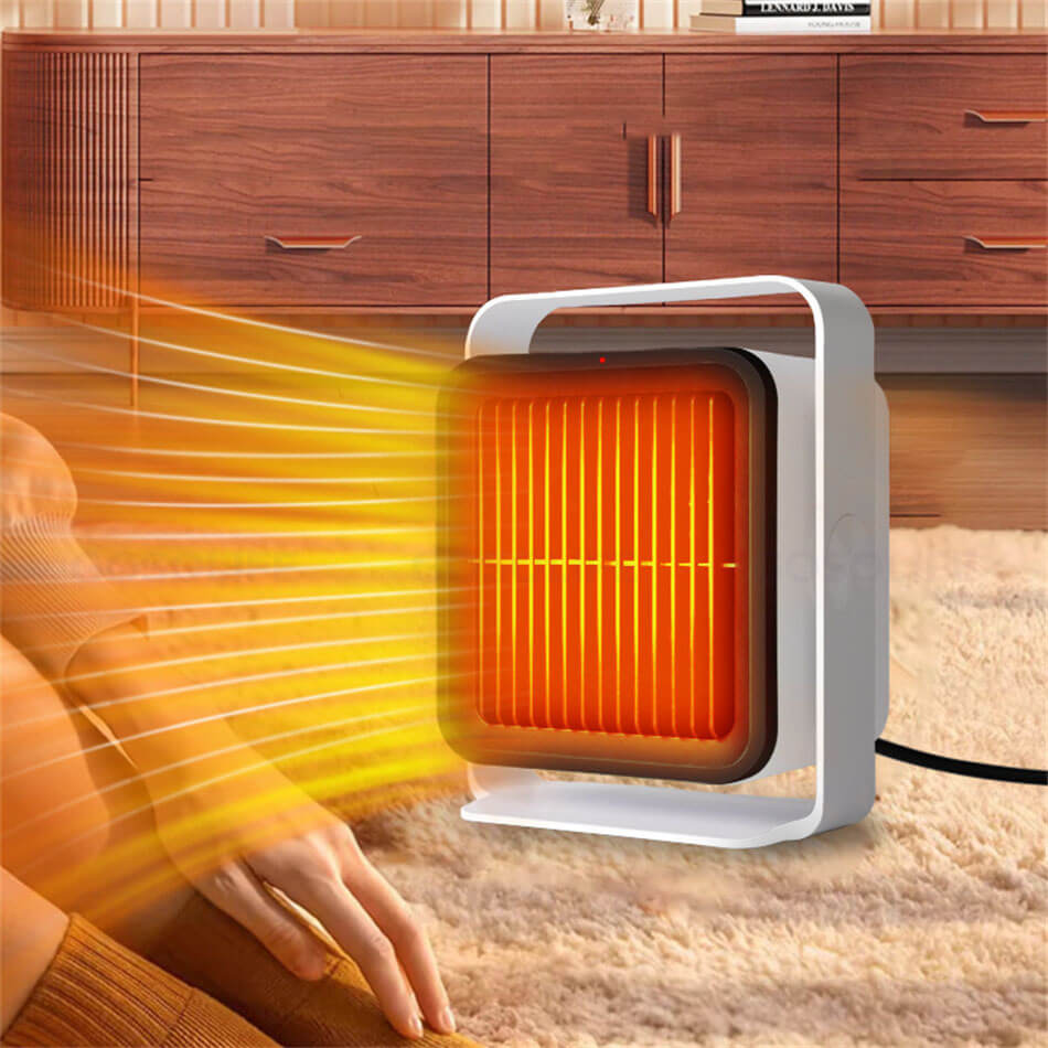 低消費電力 セラミックヒーター セラミックファンヒーター ヒーター 小型 600W ミ...