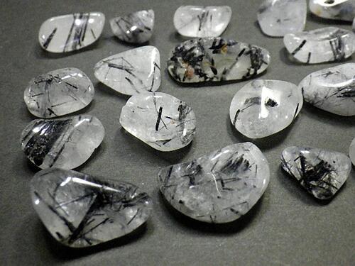 トルマリンクォーツ 50gパックトルマリン入り水晶 Tourmalinated Quartz ブラジル産 全国送料無料