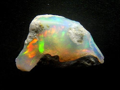 天然オパール 7ct カラット 簡易鑑別付き プレシャス オパール 遊色オパール OPAL エチオピア産 全国送料無料 No.16