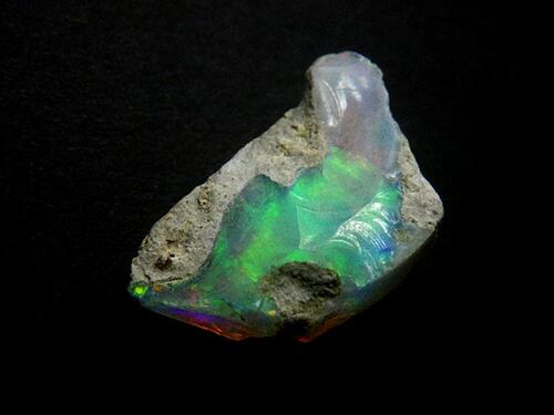 天然オパール 7ct カラット 簡易鑑別付き プレシャス オパール 遊色オパール OPAL エチオピア産 全国送料無料 No.16