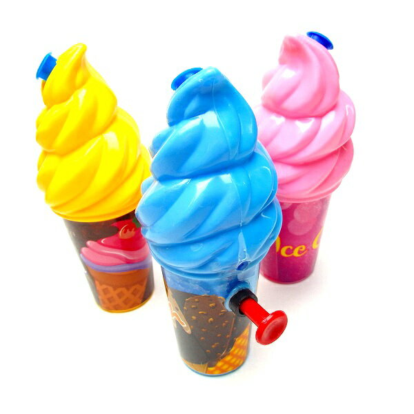 ソフトクリーム水ピストル【ご注文単位は必ず25個単位でお願いします。】景品　水ピス　水ピストル　縁日　お祭り　夏祭り　おもちゃ　お子様ランチ
