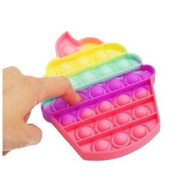 プッシュポップアイスキャンディー&ソフトクリーム 6個セット【景品 子供 子ども会 玩具 オモチャ おもちゃ 縁日 お祭り イベント お子様ランチ ランチ景品 ストレス解消 スクイーズ スクイーズ玩具 知育 知育玩具】