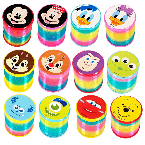 【光るおもちゃ】ディズニー光るピカピカスプリング 12個セット【景品 子供 子供会 縁日 お祭り 夏祭り 玩具 おもちゃ イベント】のサムネイル