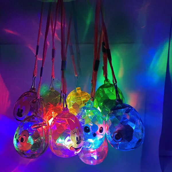 【光るおもちゃ】ディズニーたまご型フラッシュペンダント 24個セット【光るおもちゃ 縁日 お祭り 夏祭り おもちゃ 景品】のサムネイル