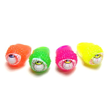 【エレクトリックラン ELECTRIC RUN】☆★★フラッシュ動く目玉指輪24個セット★☆光る 指輪 光る指輪 光るおもちゃ 縁日 お祭り 夏祭り 景品 コンサート ライブ 光る
