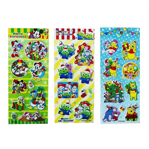 ディズニークリスマスシール 25個セット【景品 文房具 文具 新入学 幼稚園 子ども会 子供会 イベント 鉛筆 ノート 消しゴム】のサムネイル