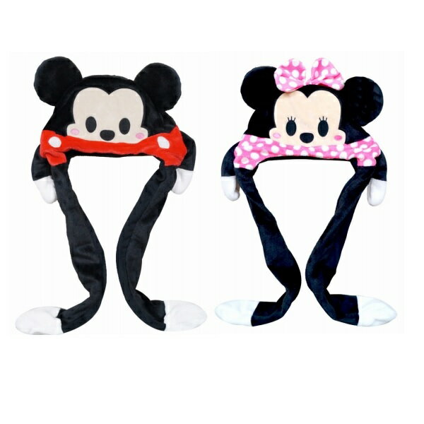 ぴょんぴょんディズニー 4個セット【ウサギの帽子 景品 子供 子ども会　縁日　お祭り　夏祭り　幼稚園　保護者会 耳が動く うさぎ帽子】