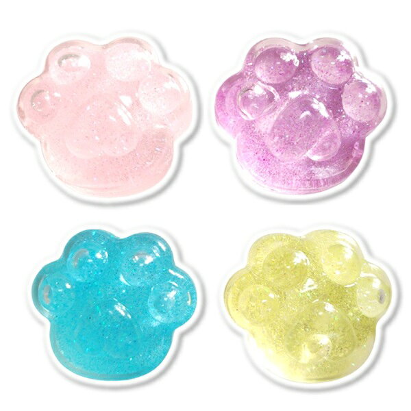 水あめ♪ラメぷに肉球 24個セット【景品 子供 子ども会 玩具 オモチャ おもちゃ 縁日 お祭り イベント お子様ランチ ランチ景品 ストレス解消 スクイーズ スクイーズ玩具 知育 知育玩具 ガチャガチャ ガチャガチャ景品 カプセル景品】 gosunwood-10008141 お祭りバンク パッケージ画像