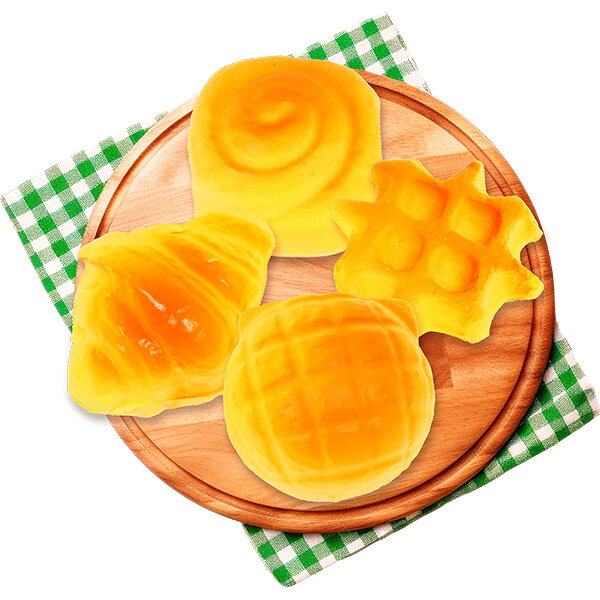 焼きたてミニパンスクイーズ【PART2】 6個セット【景品 縁日 お祭り 夏祭り 景品玩具 おもちゃ 子供会 自治会 知育玩具 知育 ランチ景品 お子様ランチ イベント スクイーズ】 gosunwood-10008371 お祭りバンク パッケージ画像
