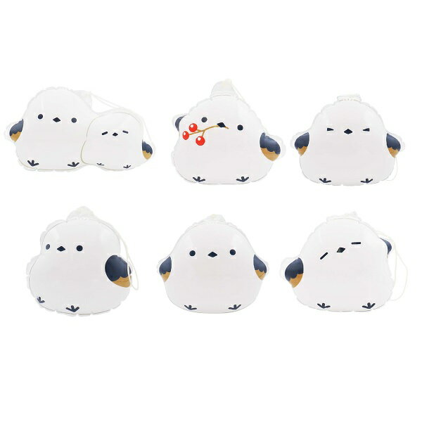 ふわふわシマエナガちゃんエアーヨーヨー 24個セット【縁日 お祭り 夏祭り 景品 子供 子供会 エア玩具 空気ビニール おもちゃ 玩具】のサムネイル