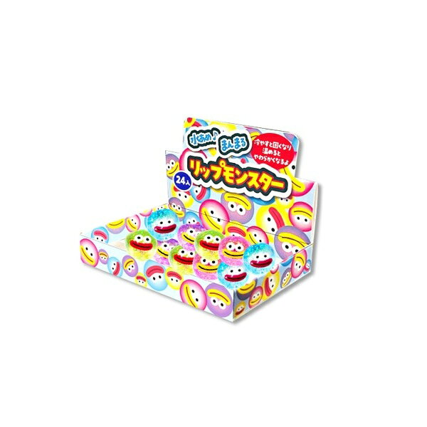 水あめ♪まんまるリップモンスター 24個セット【景品 子供 子ども会 玩具 オモチャ おもちゃ 縁日 お祭り イベント お子様ランチ ランチ景品 ストレス解消 スクイーズ スクイーズ玩具 知育 知育玩具 ガチャガチャ ガチャガチャ景品 カプセル景品】 gosunwood-10007767 お祭りバンク サンプル画像2