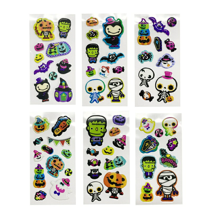 商品説明 【商品名】ハロウィンぷっくりミニシール 【50個セット】 【商品サイズ】 本体サイズ：H100×W50mm 【色】6種アソート。色・柄の指定は出来ません。 【注意事項】こちらの商品は業務用商材の為、不良品が出たとしても返品・交換・返金は一切出来ません。