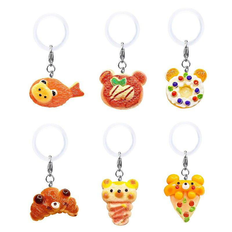 アニマルぱんワンポイントチャーム 50個セット【景品 縁日 お祭り 夏祭り 景品玩具 おもちゃ 子供会 自治会 知育玩具 知育 ランチ景品 お子様ランチ イベント】