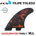 FCS2 FILIPE TOLEDO TRI FIN トライフィン サーフィン FT PC TRI FIN M,L フィリペ トレド BLACK/RED エフシーエス ハイパフォーマンス ショート サーフボード エフシーエス 全国送料無料