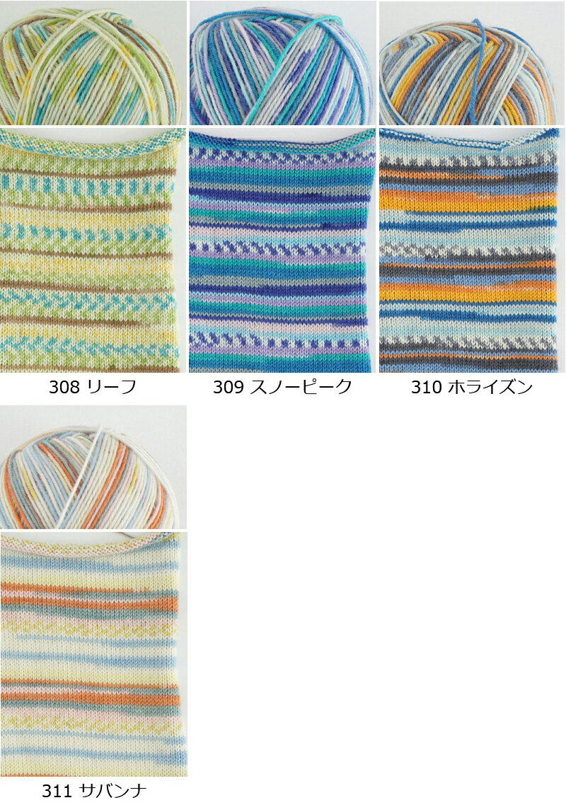 毛糸 【856】カメレオンカメラ 2 ウール ソックヤーン 段染め 輸入糸 編み物 手芸 毛糸ピエロ