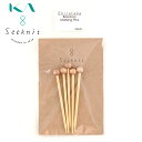 【KIN-60631】Bamboo Marking Pins(5本セット) 竹まち針 Seeknit 近畿編針 毛糸ピエロ 編み物 手芸