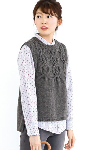 【 無料編み図公開 / 作品 】tricot15-4 ベスト2020/06/21のサムネイル