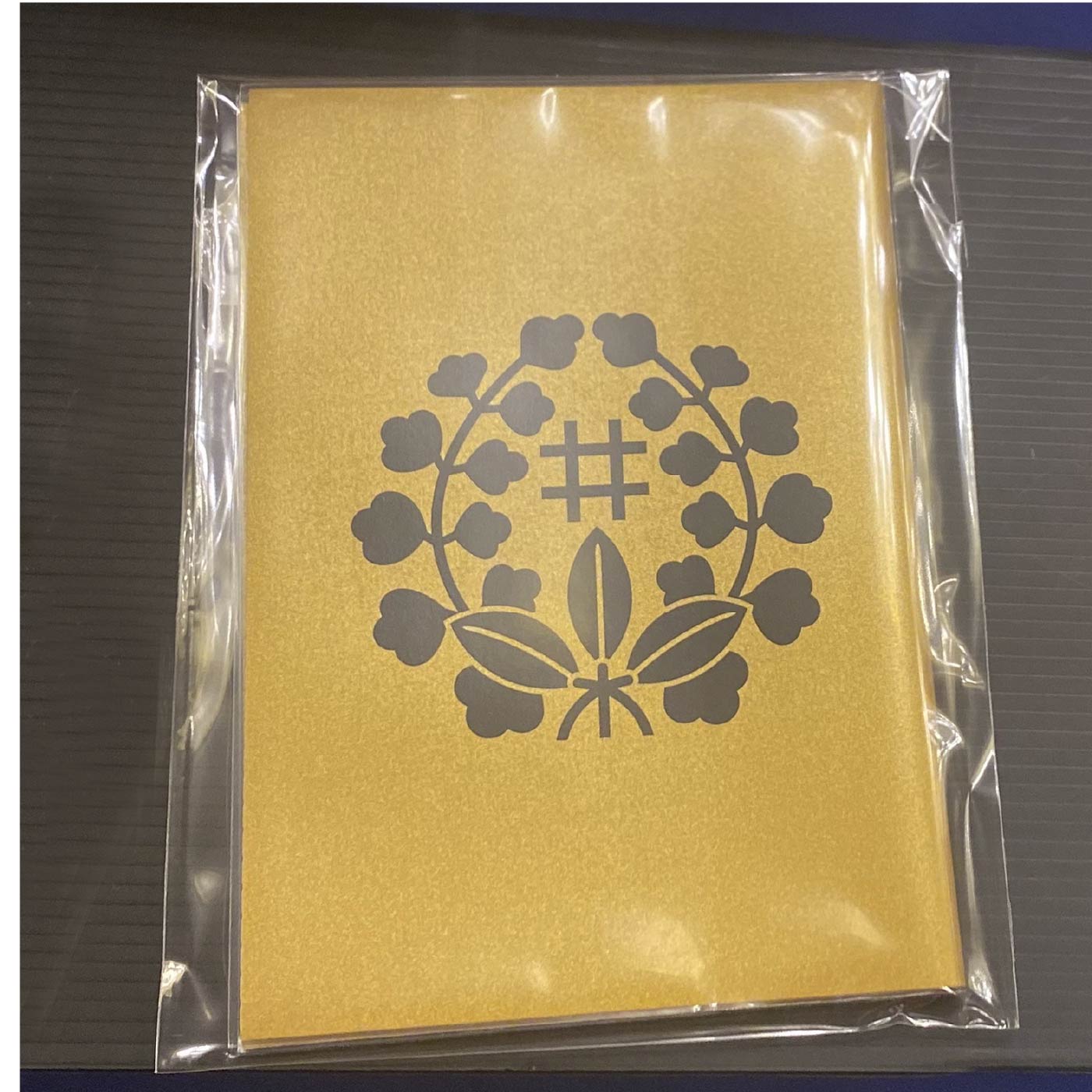 金色簡易版　【16ポケット家紋御城印帳ご朱印帳】