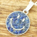 amp japan(アンプジャパン)スマイル ネックレス ニコちゃんメンズ レディース真鍮 シルバー 925 ラピスラズリ 天然石ハンドメイド ジュエリーファッション ブランド おしゃれ15AJK-135navy【ギフト包装】【送料無料】