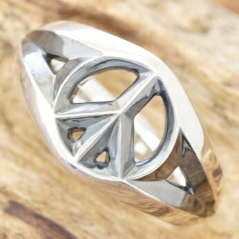 amp japan(アンプジャパン)スモール ピースマーク リング メンズ レディースピンキーリング 指輪 シルバー925トライアングル ワイヤーシルバーアクセ...