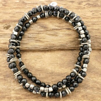 amp japan(アンプジャパン)オニキス ブレスレット&ネックレス メンズ天然石 パワーストーン 真鍮 魔除け お守りファッション ブランド おしゃれハンド...