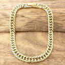 ステンレス ゴールド 喜平 ブレスレット 6面 カット ダブルメンズ レディースサージカルステンレス【金属アレルギー対応】【ステンレス316L 医療用器具】Crazy Angel(クレイジーエンジェル)CA-984【送料無料】