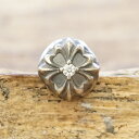 エムズコレクション(M's collection)クロス ピアス メンズシルバー 925 キュービック ジルコニアハンドメイド ジュエリーシルバーアクセサリー 銀 銀細工M0370CZ【1個売り】【片耳】【ギフト包装】【送料無料】