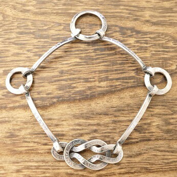 NORTH WORKS(ノースワークス)ホースシュー コイン ブレスレット メンズダイムコイン 10セント 25セント シルバー 銀貨 ヒズメインディアンジュエ...