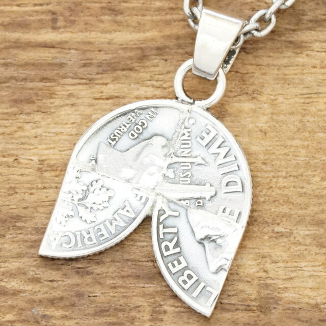 NORTH WORKS(ノースワークス)コインネックレス メンズパッチワーク ブロッサムヴィンテージコインハンドメイド アクセサリーインディアンジュエリー ナバ...