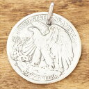NORTH WORKS(ノースワークス)コインネックレス メンズ50セント ヴィンテージコイン イーグルインディアンジュエリー ナバホ族アメカジ サーフ ネイテ...
