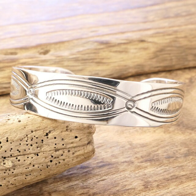 NORTH WORKS(ノースワークス)インディアンジュエリー バングル シルバーメンズ レディース幅太 大きめ 幅広 ワイド ゴツメシルバーアクセサリー 銀 ...