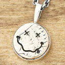 NORTH WORKS(ノースワークス)スマイル コイン ネックレスメンズ レディース ペアニコちゃん ドランク インディアン イーグルヴィンテージコイン シル...