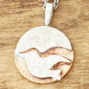 NORTH WORKS(ノースワークス)バード コイン ネックレス鳥 シルバー 銀貨 銅貨 ヴィンテージコインハンドメイド アクセサリーインディアンジュエリー ナバホ族メンズ レディースN-664【ギフト包装対応】【送料無料】