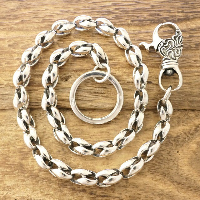 乐天商城 - プレーンパーツ ウォレットチェーン シルバー925Silver925 925 Stering銀 銀細工シルバーアクセサリー シルバージュエリーハーレー バイカー アメカジ ロック バンド ビジュアル系 ハードWC-101【送料無料】