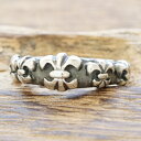 ゆり リング メンズ レディースシルバー 925 指輪 燻し シンプルBSフレア リリー 百合中世ヨーロッパ ゴシック 美術 建築シルバーアクセサリー 銀ハンド...