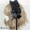 当日発送 即納 CE-AS002 ロリータフリルリボンヘアピン付 ヘッドドレス ファッション ゴシック ゴスロリ パンク ロック スチームパンク ビジュアル系 ヴィジュアル系 V系 モード系 地雷系 サブカル コスプレ ライブ ステージ 舞台 仮装 SM サイバー ハロウィン 衣装