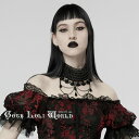 当日発送 即納 WS-536LHF-BK ゴシック ファッション ゴージャスパール チョーカー ゴスロリ スチームパンク ビジュアル系 ヴィジュアル系 V系 モード系 地雷系 サブカル コスプレ 個性的 ライブ衣装 舞台衣装 ステージ衣装 イベント衣装 仮装 ハロウィン 衣装
