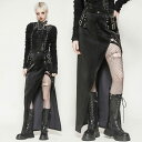 当日発送 即納 KW370 パンク サイドスリット スプリットスカート ファッション ゴシック ゴスロリ ビジュアル系 ヴィジュアル系 V系 モード系 地雷系 ...