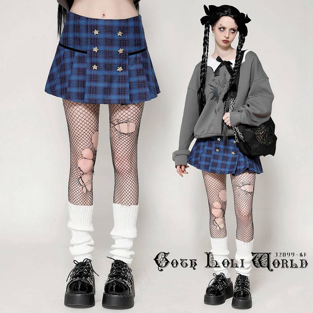 当日発送 即納 KW378 地雷系 ファッション プリーツチェック ミニスカート ゴシック ゴスロリ ビジュアル系 ヴィジュアル系 V系 モード系 地雷系 サブカル 個性的 ライブ衣装 舞台衣装 ステージ衣装 イベント衣装 仮装 衣装