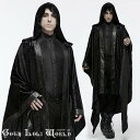 当日発送 即納 WY-1694DPM-BK ゴシックファション ジャガード クローク マント 魔術師 貴族 男爵 スチームパンク ビジュアル系 ヴィジュアル系 V系 モード系 サブカル コスプレ ライブ ステージ 舞台 仮装 個性的 ハロウィン 衣装