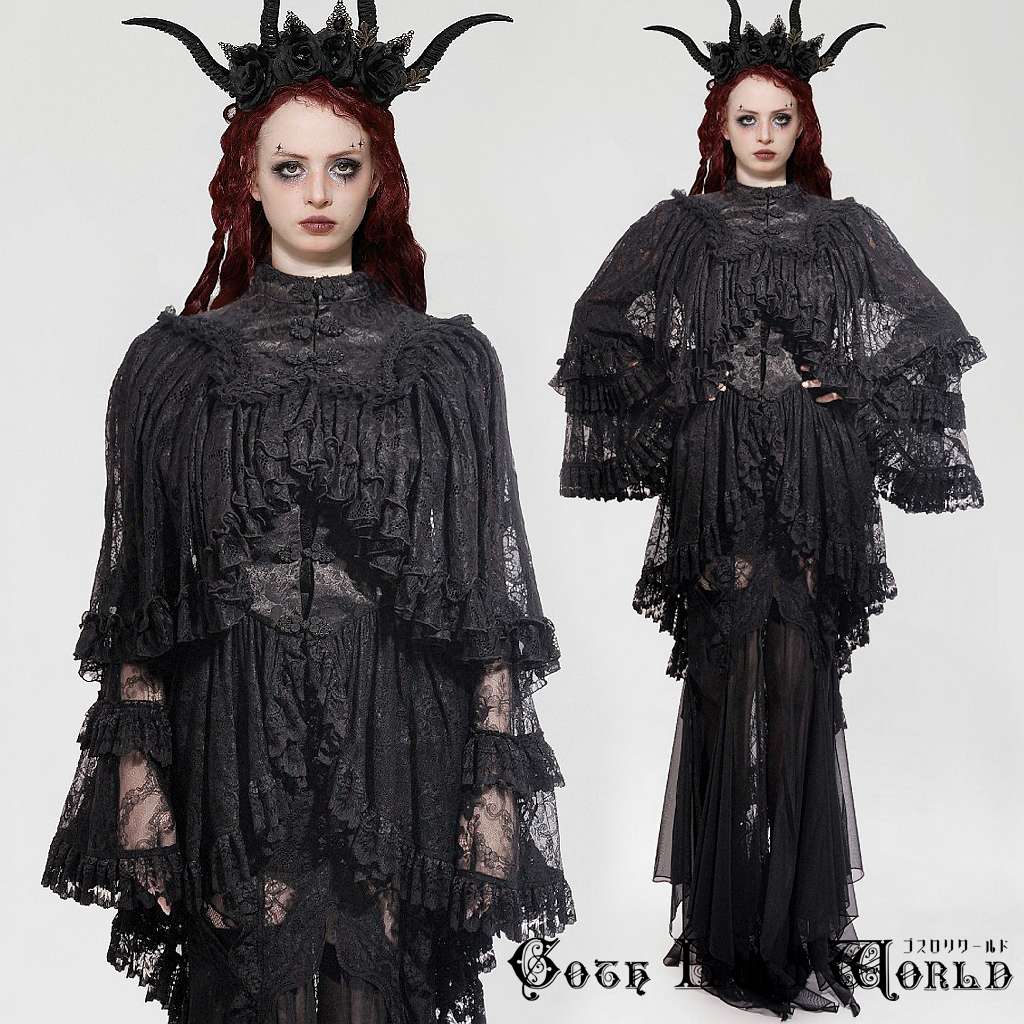 当日発送 即納 BW151 ゴシックファッション チャイナネック ショール ボレロ ゴシック ゴスロリ ロリータ ロリィタ ビジュアル系 ヴィジュアル系 地雷系 ダーク レディース ファッション ライブ 舞台 ステージ 衣装 コスプレ イベント 服 ハロウィン