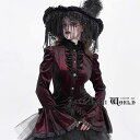 当日発送 即納 SHT14102 ゴシックファション 燕尾風フリル ジャケット ブラウス 赤色 ゴシック ゴスロリ ロリィタ ロリータ ビジュアル系 V系 サブ...