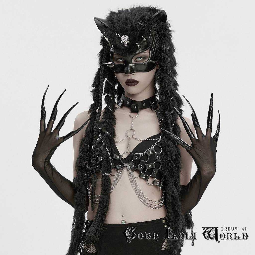 当日発送 即納 WS-842SSF-BK 地雷系 ゴスロリ ファッション 付け爪 ふわふわ付 ロング手袋 アームウォーマー アームカバー ゴシック ゴスロリ ロリィタ ロリータ パンク ロック ビジュアル系 V系 個性的 ライブ衣装 舞台衣装 ステージ衣装 イベント衣装 仮装 ハロウィン 衣装