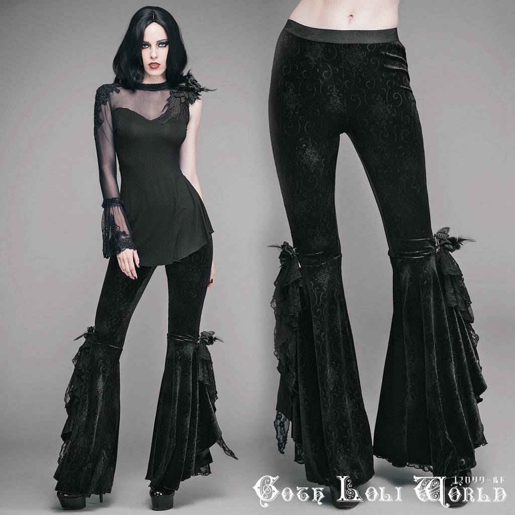 当日発送 即納 EPT002 ゴシックファッション レース薔薇ダンス用 ロングパンツ ゴシック ゴスロリ ロリィタ ビジュアル系 V系 サブカル 個性的 コスプレ ライブ衣装 ステージ衣装 舞台衣装 仮装 ハロウィン 衣装