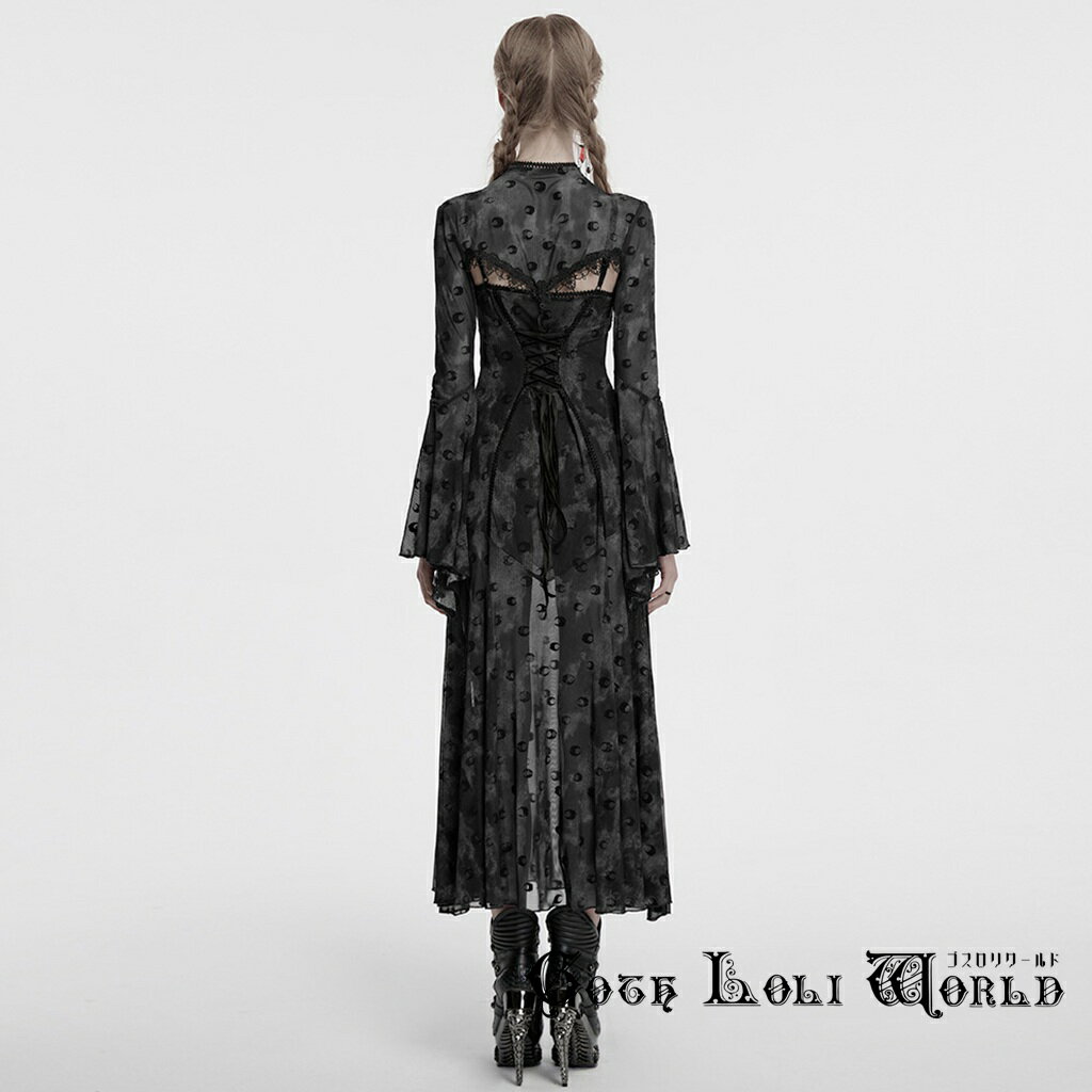 当日発送 即納 OQ-834LQF-GY ゴスロリ ファッション 長袖ボレロ ドレス キャミワンピース 2点セット 地雷系 ゴシック ビジュアル系 ヴィジュアル系 V系 地雷系 個性的 ライブ衣装 舞台衣装 ステージ衣装 イベント衣装 仮装 衣装